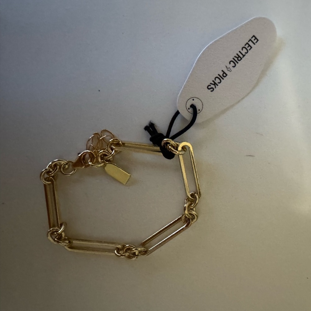 Electric picks Gold Chain Bracelet
